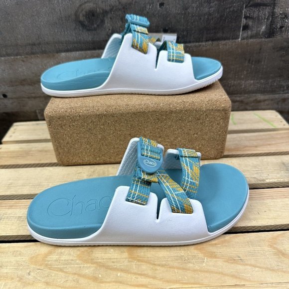 Chaco Kids Chillos Sport Sandals Polyester Size 4 Porcelain - Picture 3 of 6